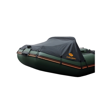Носовой тент для надувной лодки Колибри KM-360DSL, черный носовой ходовой тент на пвх лодку